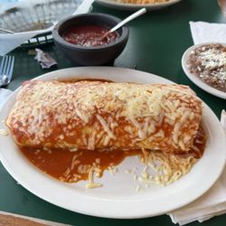 El Cortez Mexican Restaurant - Beef burrito with suiza