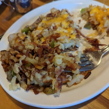 The Griddle - These are Auntie Mo's potatoes. Basically loaded hashbrowns. So delicious! - Breakfast & Brunch Near Me - Winnemucca, Nevada The Griddle - These are Auntie Mo's potatoes. Basically loaded hashbrowns. So delicious! - Breakfast & Brunch Near Me - Winnemucca, Nevada