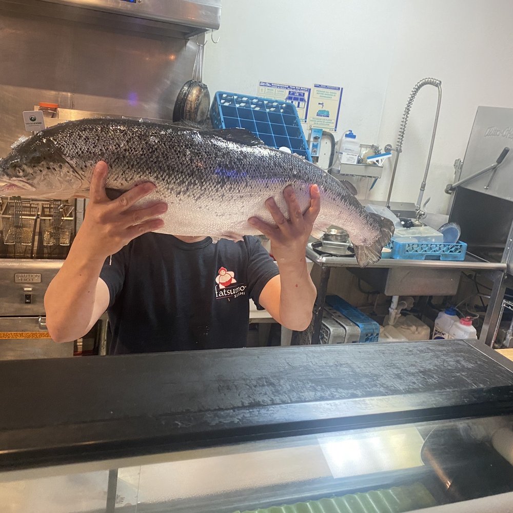 FRESH fish for sushi.