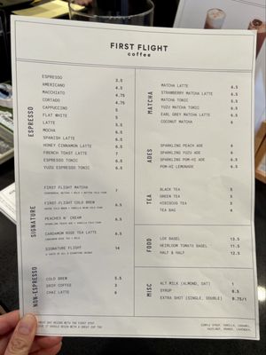 Menu photo 6 First Flight Coffee Torrance, CA
