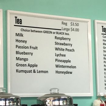 Boba Cafe - Tea menu - Bubble Tea Near Me - Ewa Beach, Hawaii Boba Cafe - Tea menu - Bubble Tea Near Me - Ewa Beach, Hawaii