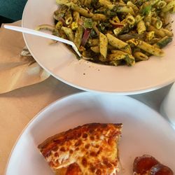 The pizza was baked to golden perfection and so many options of delicious pasta platters