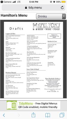 Menu photo 2 Hamilton's Brooklyn, NY