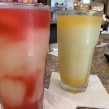 Aqui Cal-Mex - First timer! The special was a watermelon something something. I could tell you if I remembered. The next one to it was a paradise swirl! - Mexican Near Me - Campbell, California