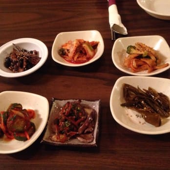 Nak Won Garden - The banchan are pickles pepper, spicy cucumber, eggplants, dried fish, kimchee and some noodle! All taste good! - Korean Near Me - Pittsburgh, Pennsylvania Nak Won Garden - The banchan are pickles pepper, spicy cucumber, eggplants, dried fish, kimchee and some noodle! All taste good! - Korean Near Me - Pittsburgh, Pennsylvania
