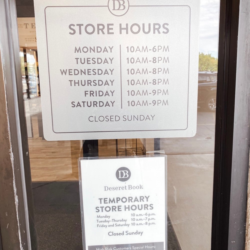 Deseret Book - Current hours - Bookstores Near Me - Orem, Utah