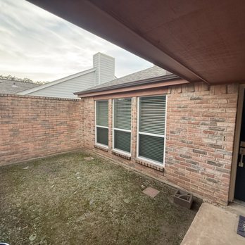 New Ground Services - Courtyard before. - Landscaping Near Me - Houston, Texas