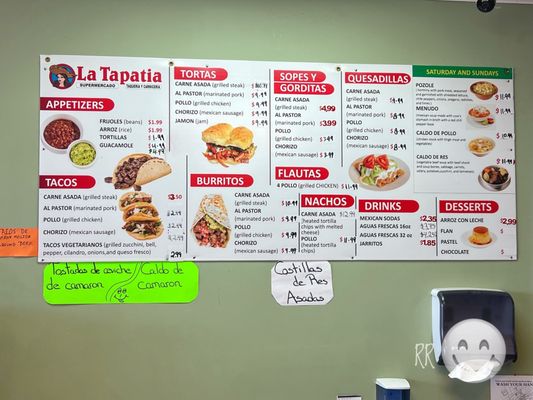 Menu photo 3 La Tapatia Meat Market Dacula, GA