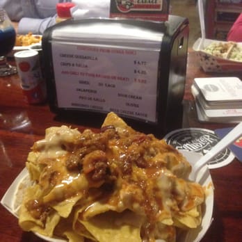 The Garage - Homemade beer cheese nachos with chili! - Breweries Near Me - Albany, Oregon The Garage - Homemade beer cheese nachos with chili! - Breweries Near Me - Albany, Oregon