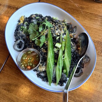 Chalong - Squid ink fried rice - Thai Near Me - New York, New York
