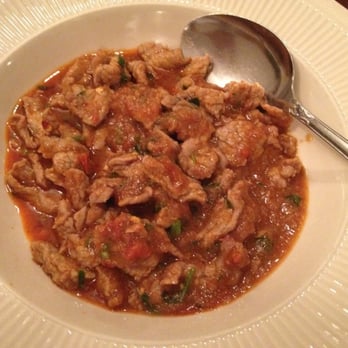 Mandalay Restaurant & Cafe - B04. Sliced beef and cilantro in onion-tomato curry - Burmese Near Me - Silver Spring, Maryland