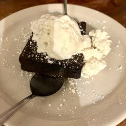 Brownie with ice cream