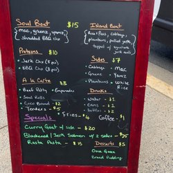 B-Dub’s Island Soul - Food Truck Menu