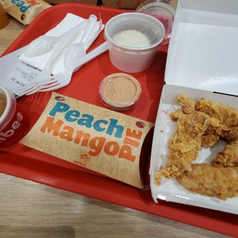 Jollibee - Mango pie and chicken tenders - Chicken Shop Near Me - Wheaton, Maryland