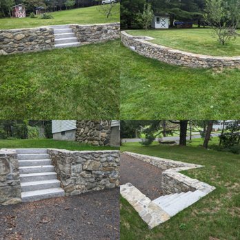 Klang Masonry - Retaining walls with granite steps - Masonry/Concrete Near Me - Woodbury, Connecticut Klang Masonry - Retaining walls with granite steps - Masonry/Concrete Near Me - Woodbury, Connecticut