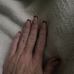 Gell X red french tip! Gell X red french tip!