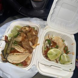 Chicken and carnitas tacos Chicken and carnitas tacos