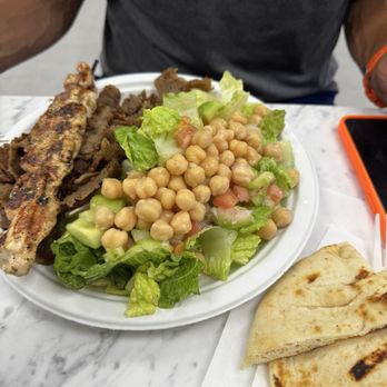 Taste Greek Grill - Mixed Platter w Salad & Pita - Greek Near Me - Westbury, New York Taste Greek Grill - Mixed Platter w Salad & Pita - Greek Near Me - Westbury, New York