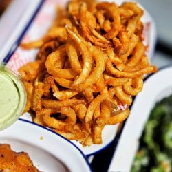 Milk Drunk - My fav kind of fries: curly