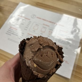 Sundae Scoop - Rocky Road with chocolate waffle cone - Ice Cream & Frozen Yogurt Near Me - Virginia Beach, Virginia Sundae Scoop - Rocky Road with chocolate waffle cone - Ice Cream & Frozen Yogurt Near Me - Virginia Beach, Virginia