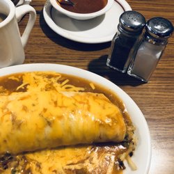 Five Star Dining - Deluxe smothered breakfast burrito.