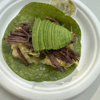 La Santa Barbacha - Potatoes Barbacoa Breakfast Taco - Delicious - Mexican Near Me - Austin, Texas