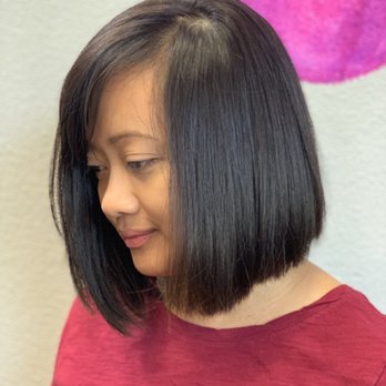 Salon Divina - Straight long bob style - Hair Salons Near Me - Chino, California Salon Divina - Straight long bob style - Hair Salons Near Me - Chino, California