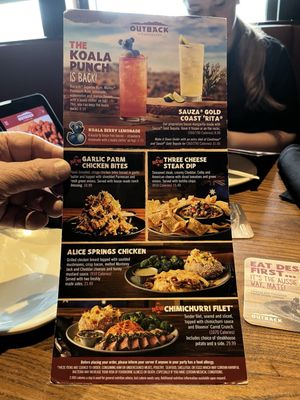 Menu photo 1 Outback Steakhouse Palm Harbor, FL Menu photo 1 Outback Steakhouse Palm Harbor, FL