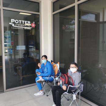 Potter Chiropractic - We always make it a family trip to see Dr.Potter social distancing outside with my kiddos. - Chiropractors Near Me - Coronado, California Potter Chiropractic - We always make it a family trip to see Dr.Potter social distancing outside with my kiddos. - Chiropractors Near Me - Coronado, California