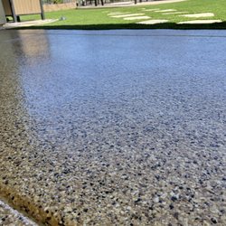 Precision Epoxy Floors - Saddle tan flakes
