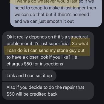 Beachfront Pool Service - A snippet of what I emphasized and an explicit statement that it's his guy. - Pool Cleaners Near Me