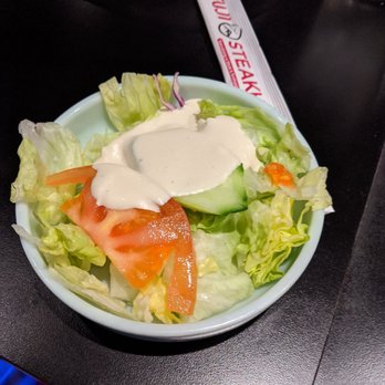 Fuji Steakhouse - Complimentary salad 3.5/5 - Teppanyaki Near Me - Redmond, Washington Fuji Steakhouse - Complimentary salad 3.5/5 - Teppanyaki Near Me - Redmond, Washington