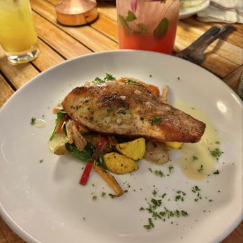 The Beachcomber - Pan-Roasted Blue Crab Stuffed Salmon - Seafood Near Me - Newport Beach, California The Beachcomber - Pan-Roasted Blue Crab Stuffed Salmon - Seafood Near Me - Newport Beach, California