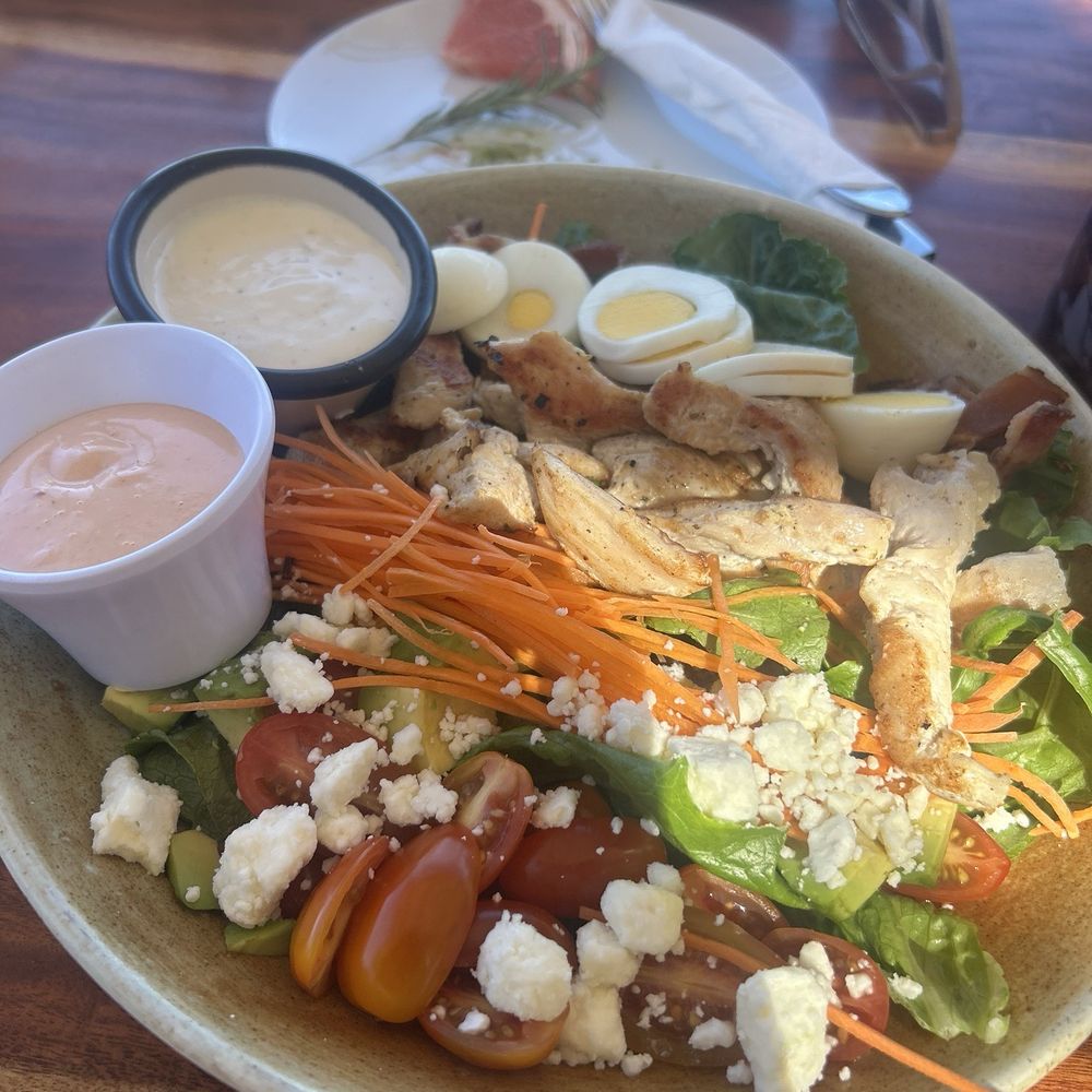 La Playa - COBB salad with ranch and chipotle ranch on the side. - Tiki Bars Near Me - Los Barriles, BCS