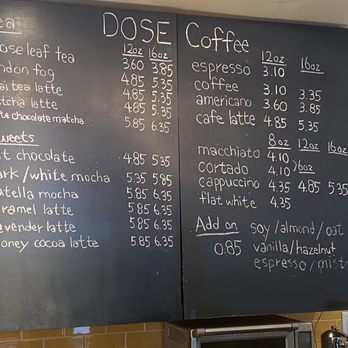 Dose Espresso Bar - Menu - Coffee & Tea Near Me - Vancouver, British Columbia Dose Espresso Bar - Menu - Coffee & Tea Near Me - Vancouver, British Columbia