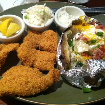 Dakota's Steak House - The catfish nuggets. I also got the same amount of coleslaw as I did tarter sauce.. Baked potato was big. - Steakhouses Near Me - Hereford, Texas Dakota's Steak House - The catfish nuggets. I also got the same amount of coleslaw as I did tarter sauce.. Baked potato was big. - Steakhouses Near Me - Hereford, Texas