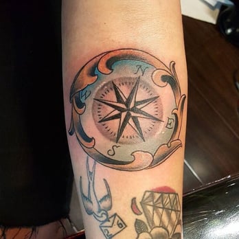 Sacred Oath Tattoos - Compass tattoo done by Tone - Tattoo Near Me - San Jose, California Sacred Oath Tattoos - Compass tattoo done by Tone - Tattoo Near Me - San Jose, California