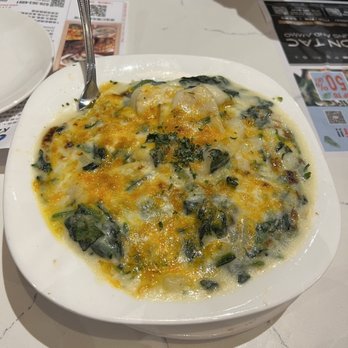 KW Cafe - 1/22/2023: baked sole & spinach in cream sauce with spaghetti. ORDER IT! - Hong Kong Style Cafe Near Me - Rowland Heights, California
