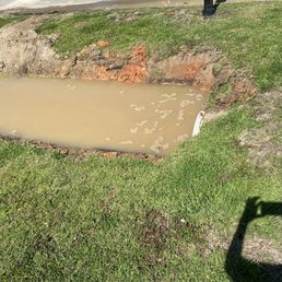 Ditch stays full of water Ditch stays full of water