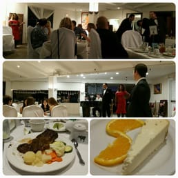 Scenes from the show, and my main course and dessert