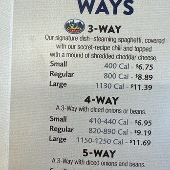 Skyline Chili - Menu options - June 2024 - Fast Food Near Me - Cincinnati, Ohio Skyline Chili - Menu options - June 2024 - Fast Food Near Me - Cincinnati, Ohio