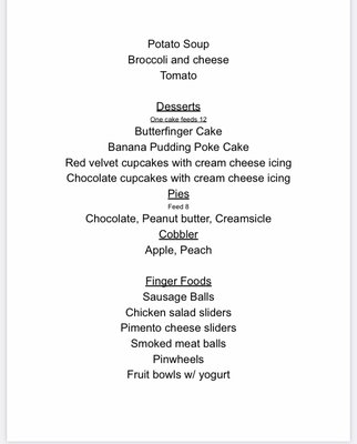 Menu photo 4 Big H BBQ Rogersville, TN