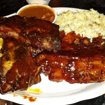 Brad's Restaurant - Chicken and Rib combo. Didn't want to eat clam chowder and shrimp and chips again. - Seafood Near Me - Pismo Beach, California