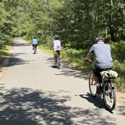 Biking the South Dennis towards Brewster section of CCRT