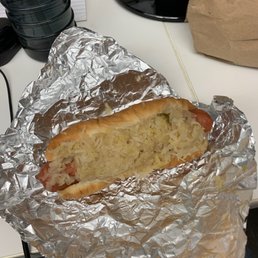 Large hot dog