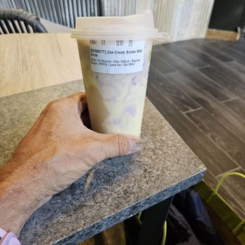 Latea Bubble Tea  - My Ube Creme Brulee Milk Tea with regular sugar less ice with Oat milk - Bubble Tea Near Me - Littleton, Colorado