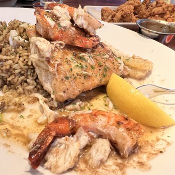 Pappadeaux Seafood Kitchen - MISSISSIPPI CATFISH OPELOUSAS Blackened catfish, oysters, shrimp, jumbo lump crab, lemon garlic butter sauce, dirty rice - Cajun/Creole Near Me - Norcross, Georgia Pappadeaux Seafood Kitchen - MISSISSIPPI CATFISH OPELOUSAS Blackened catfish, oysters, shrimp, jumbo lump crab, lemon garlic butter sauce, dirty rice - Cajun/Creole Near Me - Norcross, Georgia