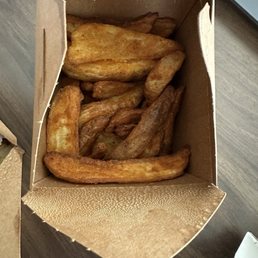 Crispy potatoes.