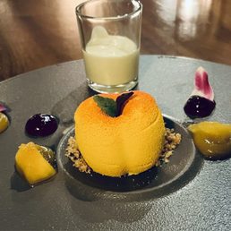 Signature peach dessert