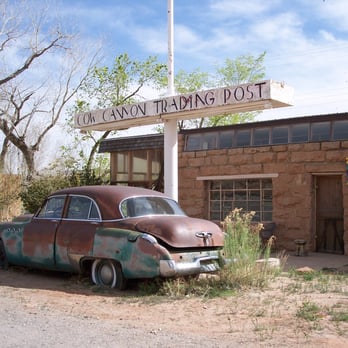 Cow Canyon Trading Post - despite being closed, it was quite picturesque, especially the ole car. the red rock restaurant nearby was quite decent too. - Art Galleries Near Me - Bluff, Utah